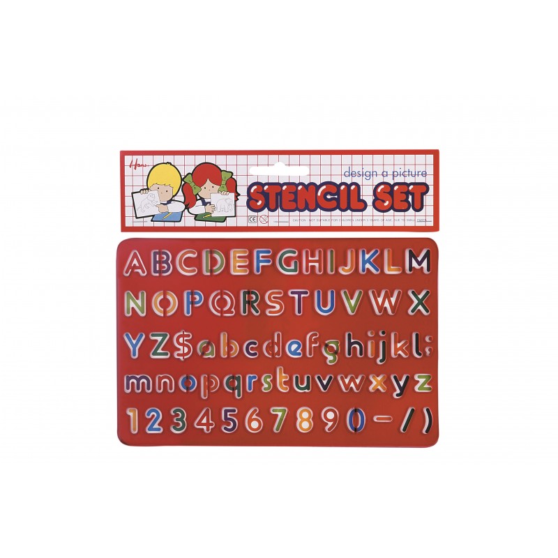 Alpha / Numbers / Shapes Stencils Set
