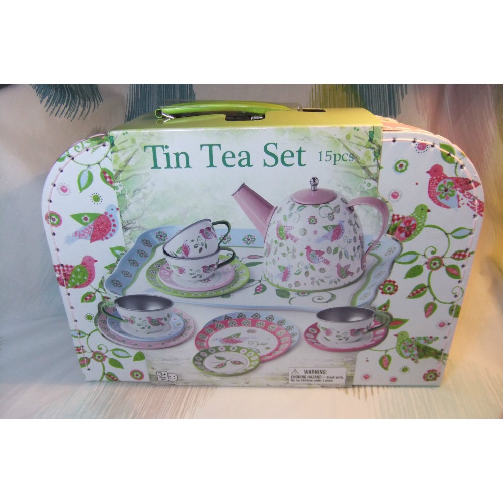 childrens metal tea set