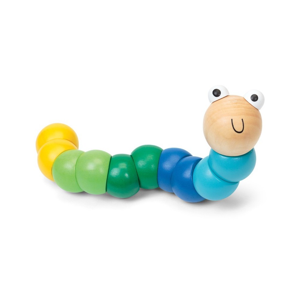 wooden worm toy
