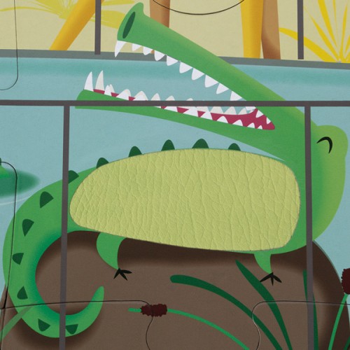 Tactile Puzzle 'A Day at the Zoo' - 20pcs