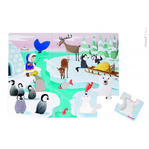 Tactile Puzzle 'Life on Ice' - 20pcs