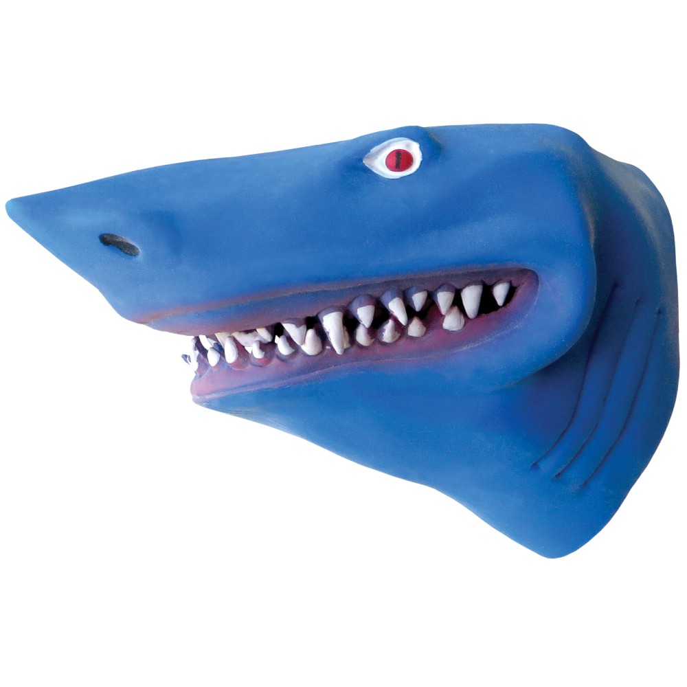 rubber shark hand puppet