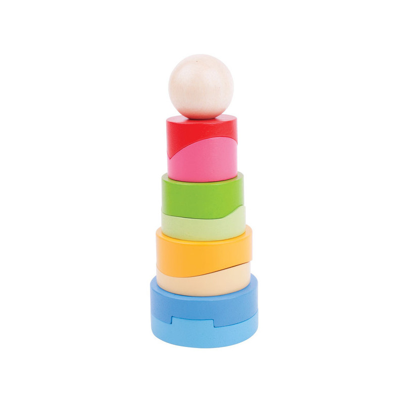 Wooden Circular Stacking Tower