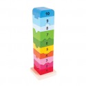 Wooden Number Stacking Tower
