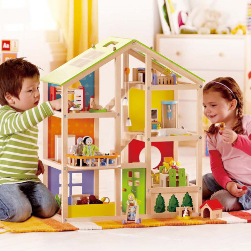 All Seasons Wooden Doll House (Furnished)
