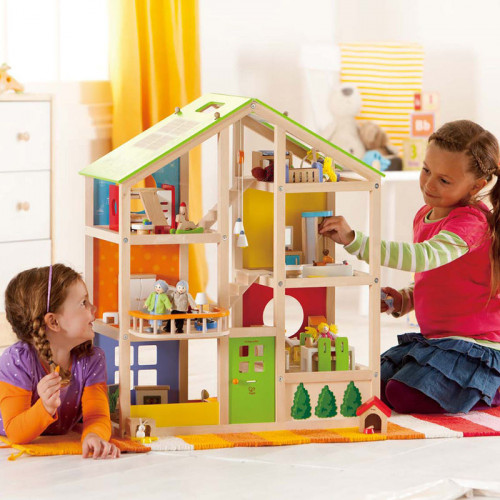 All Seasons Wooden Doll House (Furnished)