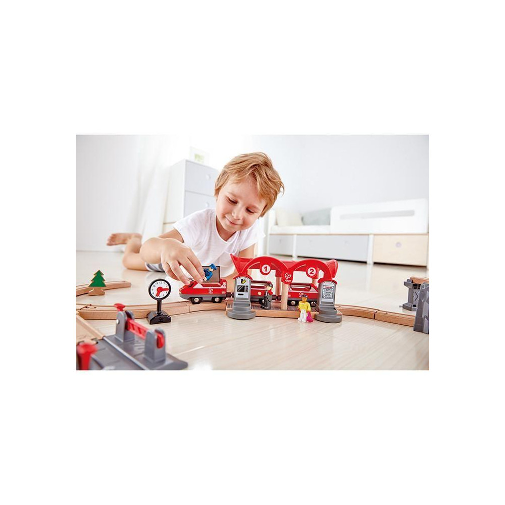 busy city rail set hape