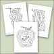 Raised Line Seasonal Mazes Set