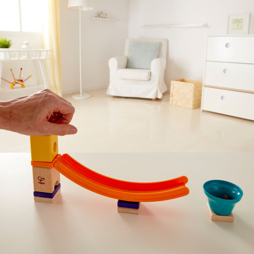 hape quadrilla race to the finish marble run