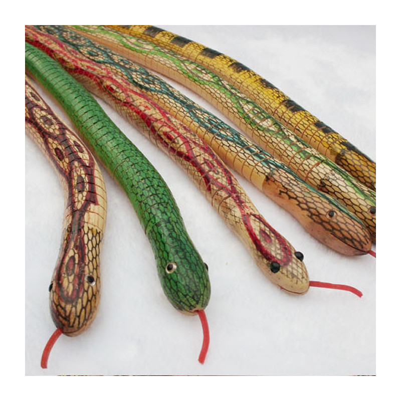 Realistic Wooden Snakes (50cm)