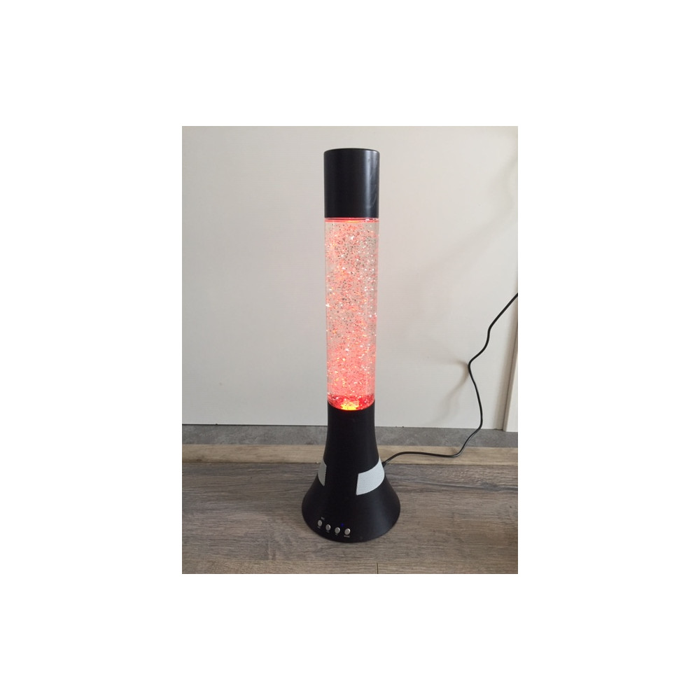 glitter lamp bluetooth speaker