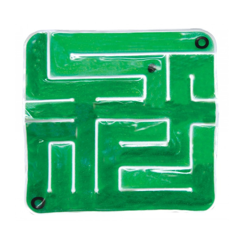 Green Gel-Maze with Marbles