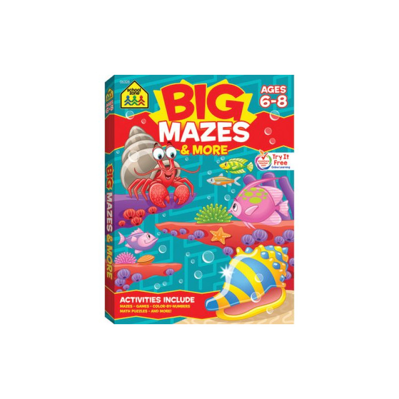 Big Workbook Mazes  (Grades 1-3)