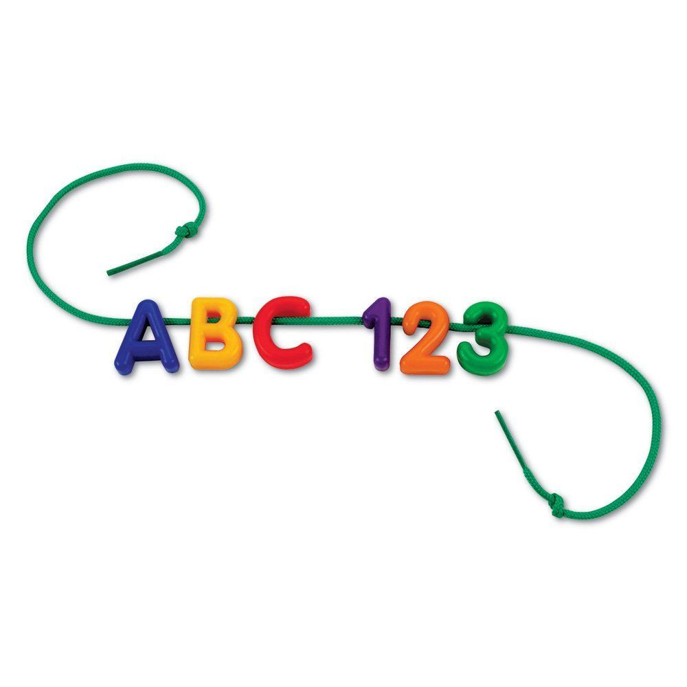 alphabet train lacing beads
