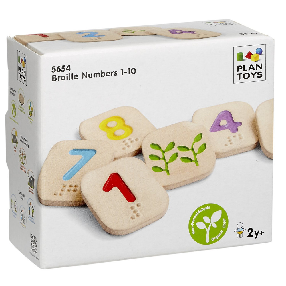 Plan Toys Braille Numbers 1-10