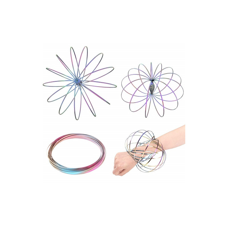 Spring Flex Rainbow Ring Toy