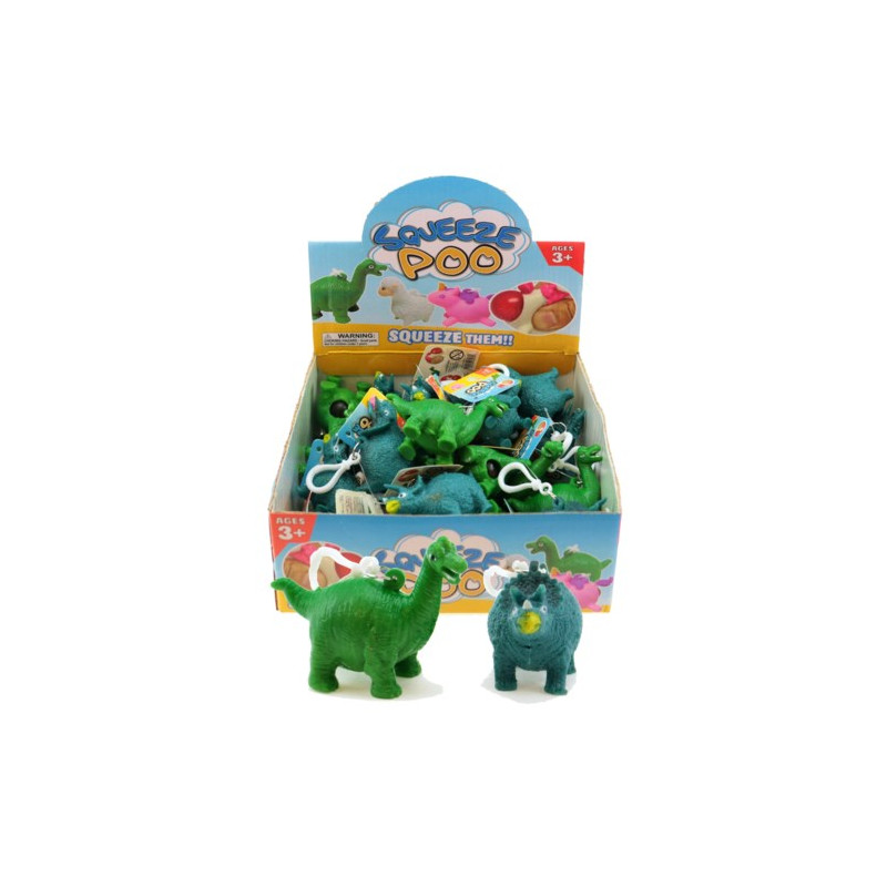 Two Squishy Pooping Dinosaur Set