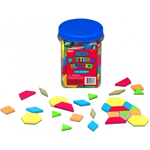 Magnetic Foam Pattern Blocks (200 pce)