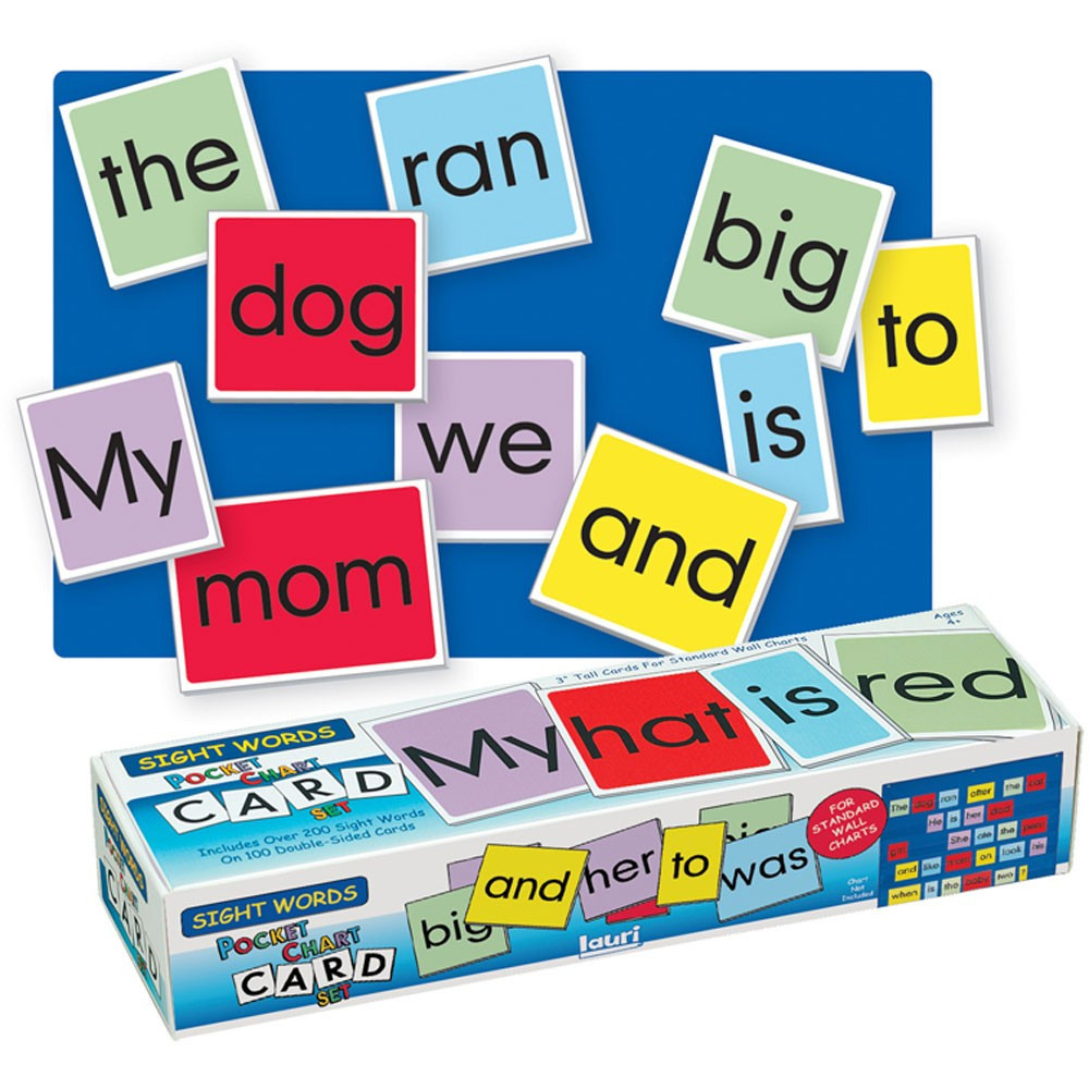 Sight Words Pocket Chart Cards