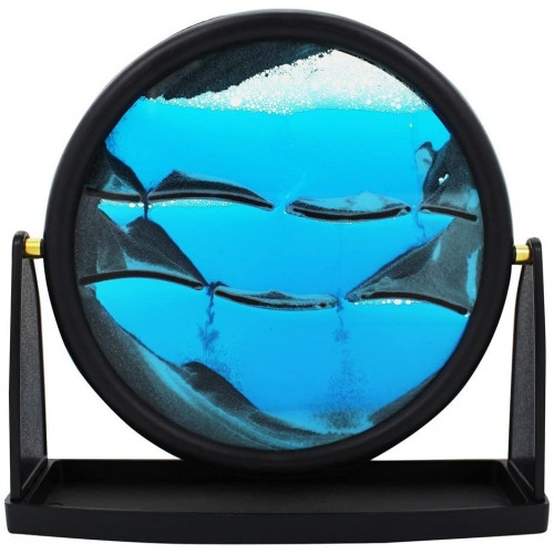 Zen Sands Ocean Blue Round Large (9")