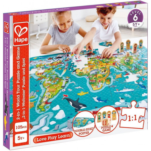 2-in-1World Tour Puzzle and Game