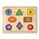 Geometric Shapes Lg Peg Puzzle