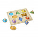 Geometric Shapes Lg Peg Puzzle