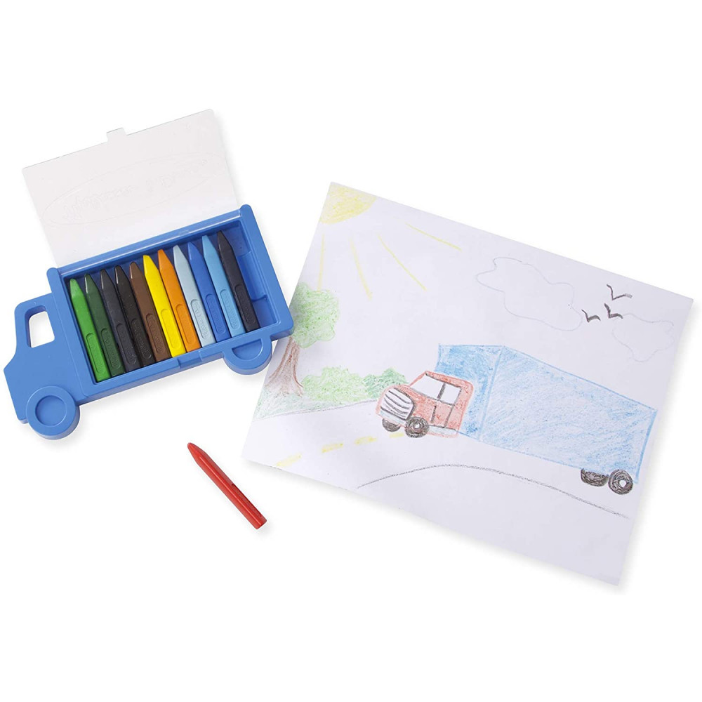 Truck Crayon Set (12 Colours) Melissa & Doug