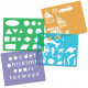 Stencil Art Coloring Activity Kit