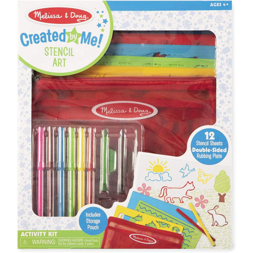 Stencil Art Coloring Activity Kit