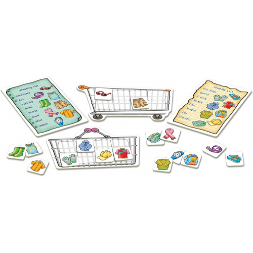 Shopping List Memory Game - Clothes