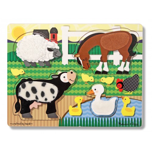 Farm Touch and Feel Puzzle - 4 Pieces