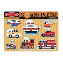 Vehicles Sound Puzzle (8 Pieces) - Melissa & Doug