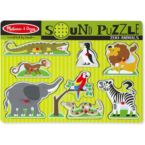 Zoo Animals Sound Puzzle (8 Pieces) - Melissa & Doug