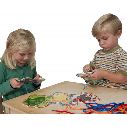 Wooden Panels &amp; Laces  Pets - Melissa &amp; Doug