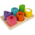 I Wood Shapes & Sounds 6-Block Puzzle (Janod)