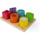 I Wood Shapes & Sounds 6-Block Puzzle (Janod))