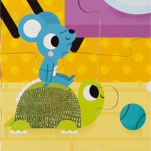 Janods-Tactile Puzzle - Forest Pets 20pcs
