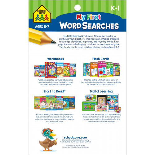 School Zone My 1st Word Searches Workbook