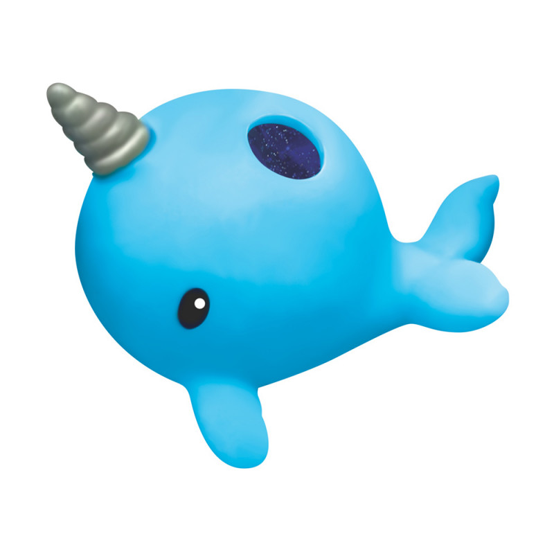 Narwhal Squish-N-Poo Keychain