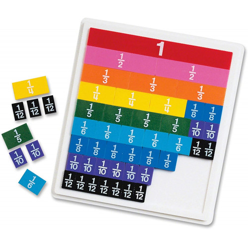 Rainbow Fraction Tiles  with Tray – Learning Resources