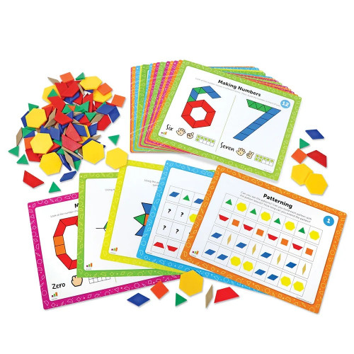 Pattern Block Math Activity Set – LEARNING RESOURCES
