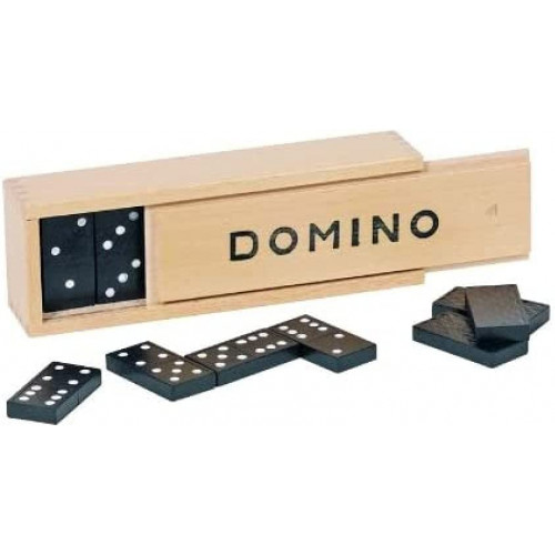 Dominos In Wooden Box