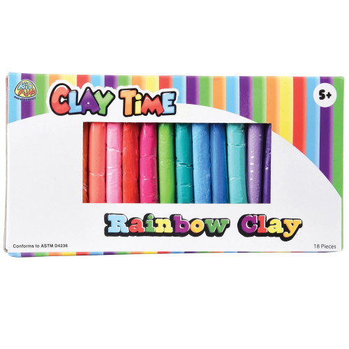 Clay Time Rainbow (18pce)