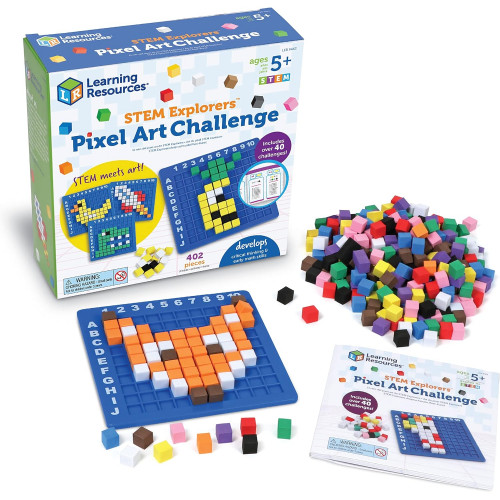 STEM Explorers Pixel Art Challenge (402 Pcs) - Learning Resourses