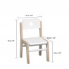 4 X ILLIANA WOODEN CHAIR (4 chairs) - Beleduc