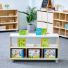 PALERMO 5-CUBE 2-LAYER WOODEN SHELF - Beleduc